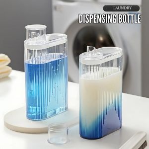 LOCAUPIN High-Quality Leakproof Laundry Powder Dispenser with Measuring Cup and Sealed Lid