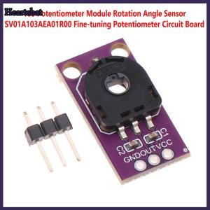 [Heartsbat] 103 Rotary Angle Sensor Fine-Tuning Potentiometer Module SMD Dust-Proof Angle Sensing Potentiometer Module SV01A103AEA01R00