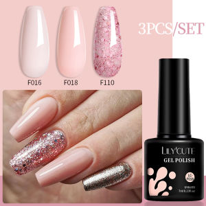 3PC/SET Gel Polish Set Summer Neon Vernis Semi Permanent Hybrid Gel Varnish Soak Off UV LED Nail Art Base Top Gel Varnish