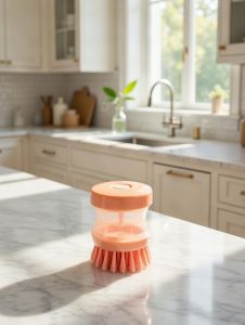 KITCHEN LIQUID SOAP ADDING POT BRUSH AUTOMATIC LIQUID ADDITION DISHWASHING BRUSHES CLEANING SUPPLIES