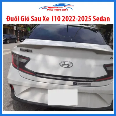 Đuôi gió xe ô tô I10 2022-2025 Sedan Hàng Mộc cánh lướt gió lắp sau liền cốp trang trí bảo vệ xe hơi