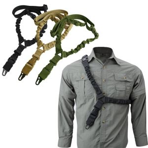 1 PCS American Style Single Point Tactical Shoulder Strap Tactical Gun Rope Waterproof Nylon Safety Rope