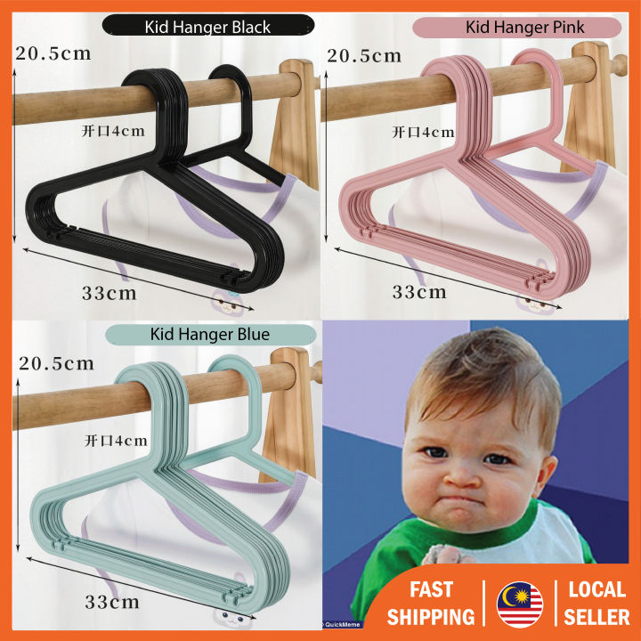 Premium Kid Hanger No Trace Nordic Color Plastic Hanger Clothes Hanger