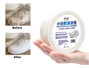 [READY JKT]Krim Pembersih Sepatu + Spons wadah bulat / Krim Pemutih Sepatu / Pembersih Sepatu / Pembersih Sepatu Tanpa Cuci