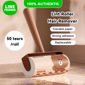 LINE FRIENDS Sticky Lint Roller Replaceable Tearable Clothes Pet Hair Remover LFB276