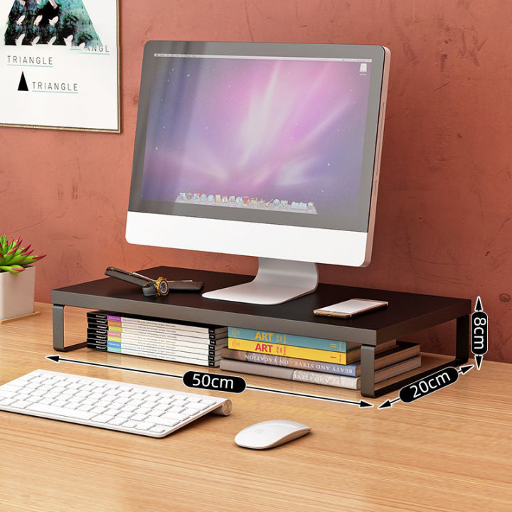 |Que| Desktop Computer Monitor Stand Desktop Computer Screen Elevated ...