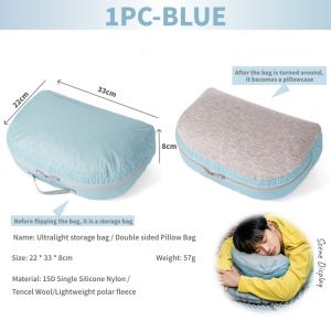 Miscellaneous Storage Bag Outdoor Hiking Camping Antibacterial Wool Pillowcase Waterproof Lightweight Storage Pouch Gear