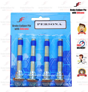 💎JF Caliper pin™💎 (Persona) (Front Disc/Disk Depan) (Brake Pin) (Brake System) (with Silicone Bush/Rubber) (Sound absorber) (Brake Caliper Slide Pin)
