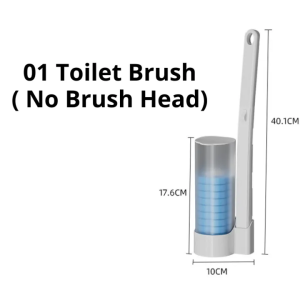Disposable Toilet Cleaning System brush set foam japan supplies materials toilet brush cleaner set heavy duty with long handle holder wall set Cleaning brush for bathroom set
