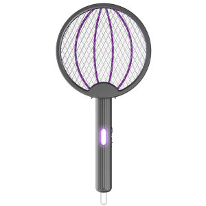 Foldable Electric Fly Swatter Rechargeable Mosquito Swatter Fly Killer and Mosquito Trap Lamp for Indoor and Outdoor