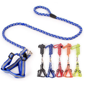 Pet Harness and Leash Dog Cat Tambang Reflective Tali Tuntun Anjing Kucing Harnes Hewan