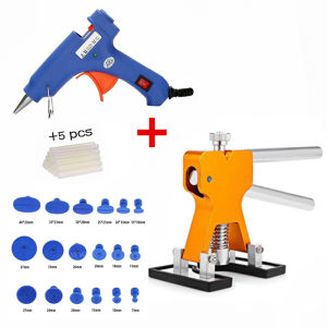 กำจัดรถเครื่องมือซ่อมแซม+18 แท็บรถ Dent Remover รอยบุบอัตโนมัติ Puller เครื่องมือชุด ใหม่ ชุดเครื่องมือซ่อมแซมรอยบุบรถยนต์ สําหรับยานพาหนะ รถยนต์ (จัดส่งจากประเทศไทย)