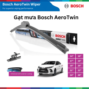 Gạt mưa xe ô tô Bosch AeroTwin size 14" - 28" phụ tùng ô tô phụ kiện ô tô