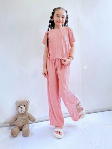 KIDS SLIT BARKCREPE COORDINATES CAN FIT 7 YR OLD UP TO 10 YR OLD