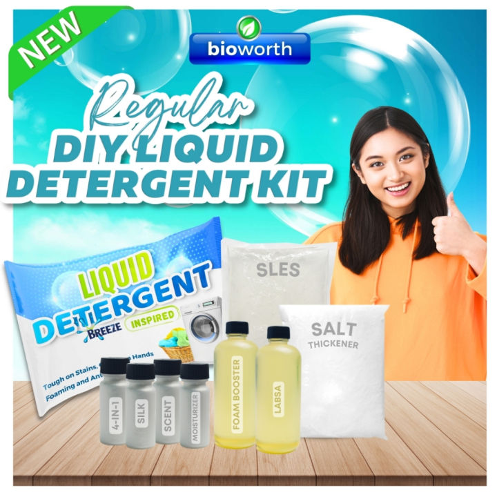 Bioworth Premium DIY Liquid Detergent Kit 17 Liters Yield with Complete