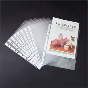 กระเป๋าแฟ้ม กันน้ำและป้องกันคราบสกปรก หนาและไม่แตกหักง่าย ฟิล์มป้องกัน a4 แบนและมั่นคง pp ใส