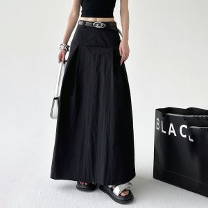 Korean Dress👗กระโปรงผู้หญิง💟กระโปรงแฟชั่น สไตล์ฝรั่งเศส เอวสูง เรียบหรู สไตล์ใหม่ กระโปรงทรงเอ