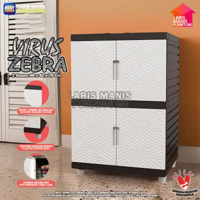 LEMARI PAKAIAN PLASTIK 2 SUSUN TABITHA ARTHA MULTI 2 SUSUN LEMARI PAKAIAN PLASTIK SUSUN 2 LEMARI PAKAIAN MINI