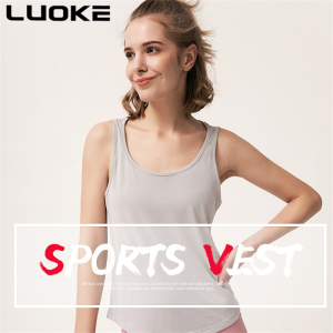 Luoke โยคะเปิดเซ็กซี่ชุดโยคะ Suspender เสื้อกั๊กแห้งเร็วและระบายอากาศเสื้อกั๊กสวมวิ่งพร้อมเสื้อนอกสตรีชุดออกกำลังกาย