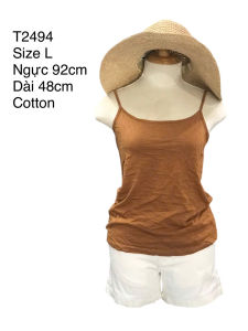 Áo dây nữcami toptank top chất cotton cho ngày hè  hàng si – secondhand Nhậtsize ghi trên hình
