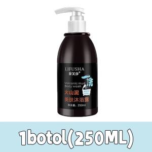 (Malaysia seller)Volcanic Mud Shower 250ml Whole Body Fast Whitening Deep Clean Skin 火山泥沐浴露250ml 全身快速美白深层清洁肌肤