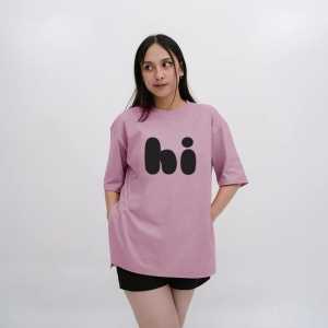 Kaos Oblong Wanita Lengan Pendek 2 Ukuran L XL