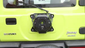 OnlyF U Car Rear Spare Tire License Plate Bracket Mounting Holder for Jeep Wrangler TJ JK JL for Suzuki Jimny for Ford Bronco Accessorie 4P6B8