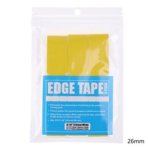 INNEED 3PCS TPU Pickleball Racket Edge Strip Protector High Fit High Elastic Pickleball Racket Frame Protective Tape Personality Shock Absorption Paddle Head Edge Tape Tournament Use
