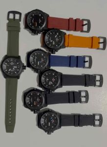 COD SA7169 tgl hari aktif jam tangan pria tali karet analog bentuk bulat