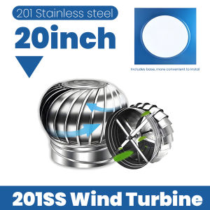 Jumpshot Stainless Steel Unpowered Hood Wind Ball Fan Roof Ventilator Industrial Plant Flue Exhaust Vent