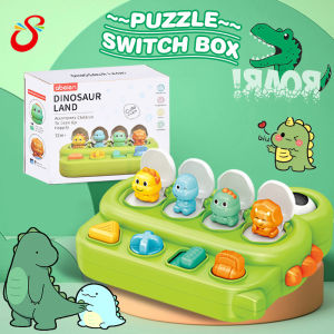 Baby Pop Up Toy Interactive Pop-up Dinosaur Early Education Button Puzzle Games Training Toys