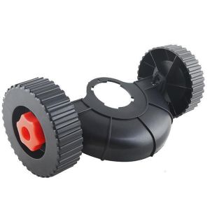 ล้อเสริมของเครื่องตัดหญ้า อุปกรณ์เสริมเครื่องตัดหญ้า ความยืดหยุ่นที่ถอดออกได้กว้างล้อตัดหญ้าด้วยตนเองสนับสนุนเสริม ล้อรถเข็นเครื่องตัดหญ้าไร้สาย ล้อต่อเครื่องตัดหญ้า Grass Trimmer Rolling Wheel สำหรับเครื่องตัดหญ้าไฟฟ้าไร้สายล้อ