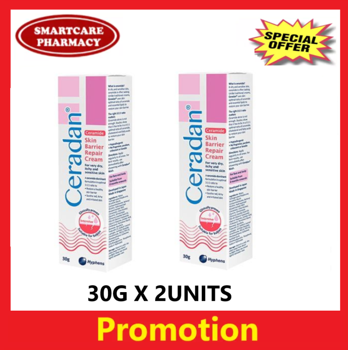 Ceradan Skin Barrier Repair Cream 30g X 2 UNITS | Lazada