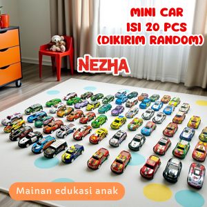 Mobil Mini Mainan Anak (20pcs) Pullback Mix Colorfull Racing Car Besi Mini Cars Kids Toys