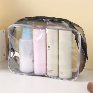 Túi Đựng Mỹ Phẩm Trong Suốt Chống Thấm Nước 3 size Đựng Đồ Trang Điểm Đồ Cá Nhân Du Lịch Tiện Lợi