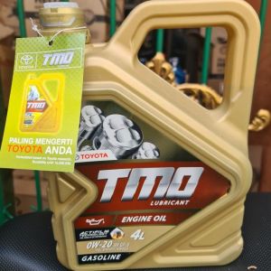 Oli Mesin Mobil TMO GOLD 0W-20 untuk BENSIN gasoline (4L) Original Toyota // TMO BENSIN 0W20 // galon TMO GOLD 0W 20