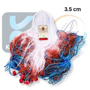 อวนสามชั้น สำเร็จรูป พร้อมใช้งาน ทุ่น ตะกั่ว อวนลากปลา อวนกุ้ง มองดังปลา ขนาด 3.5 - 4.5 เซน