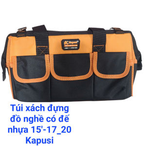 Túi đồ nghề ĐA NĂNG CÓ ĐẾ NHỰA KAPUSI  15 - 17 - 20