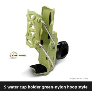 HOME + HOUND Motorcycle Water Bottle Holder Adjustable Handlebar Cup Cage Universal Bike Durable