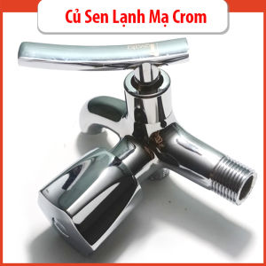 Củ sen tắm nước lạnh đồng thau mạ Chrome bóng cao cấp Davata