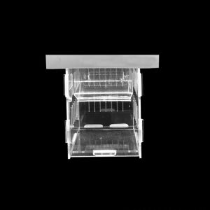 OUTOPEN Transparent Fish Isolation Box Fish Tank Hatching Incubator Acrylic Fish Breeding Tank Guppy Breeding Box Detachable Fish Breeding Isolation Box for Aquarium