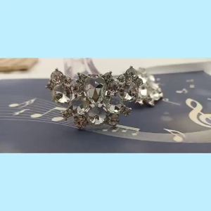 [Free Shipping] High-Heeled Shoe Decorations Work Shoe Accessories Crystal Shoe Buckles Detachable Shoe Charms Wedding Shoe Accessories Shoe Clips