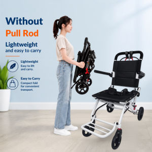 [Same-Day Delivery] 9.5KG Premium Foldable Lightweight Travelling Wheelchair 16 Inch Seat Kerusi Roda Ringan
