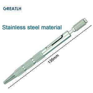 Sapphire Hair Implanted Pen Hair Transplant Pen Hair Implant Tool for Eyebrow Beard Implanting Stainless Titanium Handle 1set