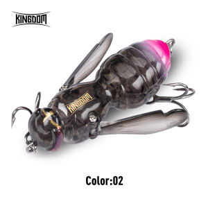 Kingdom WASP Umpan Pancing 40mm 4.2g 6.6g Mengapung Topwater Umpan Buatan Serangga Mengambang Bionik Umpan Pancing Swimbaits Umpan Keras Bass Ikan Mas Pike