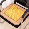 Universal Bamboo Seat Mat Home Car Seat Chair Cooling Mat Cushion Wood Anti Slip Office Bamboo Cooling Seat Mat Summer Sheet Chair Breathable Waterproof Brown Beige Retro Style Lapik Kerusi Kereta Buluh Kusyen Kereta 竹片坐垫 1pc. 