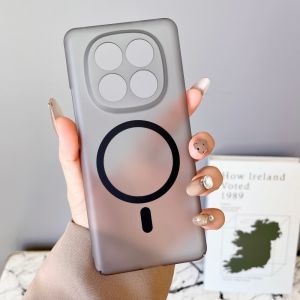 For Xiaomi Redmi Note 14 Pro Case Hard PC Transparent Slim Magnetic Protective Back Cover Case For Redmi Note 14 Pro Plus Shell