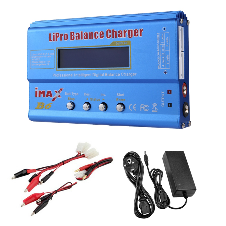 For B6 80W Lipo Battery Charger+ NiMh Li-Ion Ni-Cd Digital Lipro ...