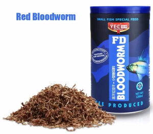 YEE Red Blood Worm Freeze Dried Artemia Salina Fish Food Feed for All Kinds of Tropical Aquarium Small Food