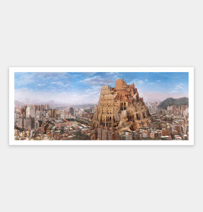 Pintoo Jigsaw Puzzle 1000 pcs H2330: Lu Fang - Illegal Tower in Taipei (Panorama 1000pcs)